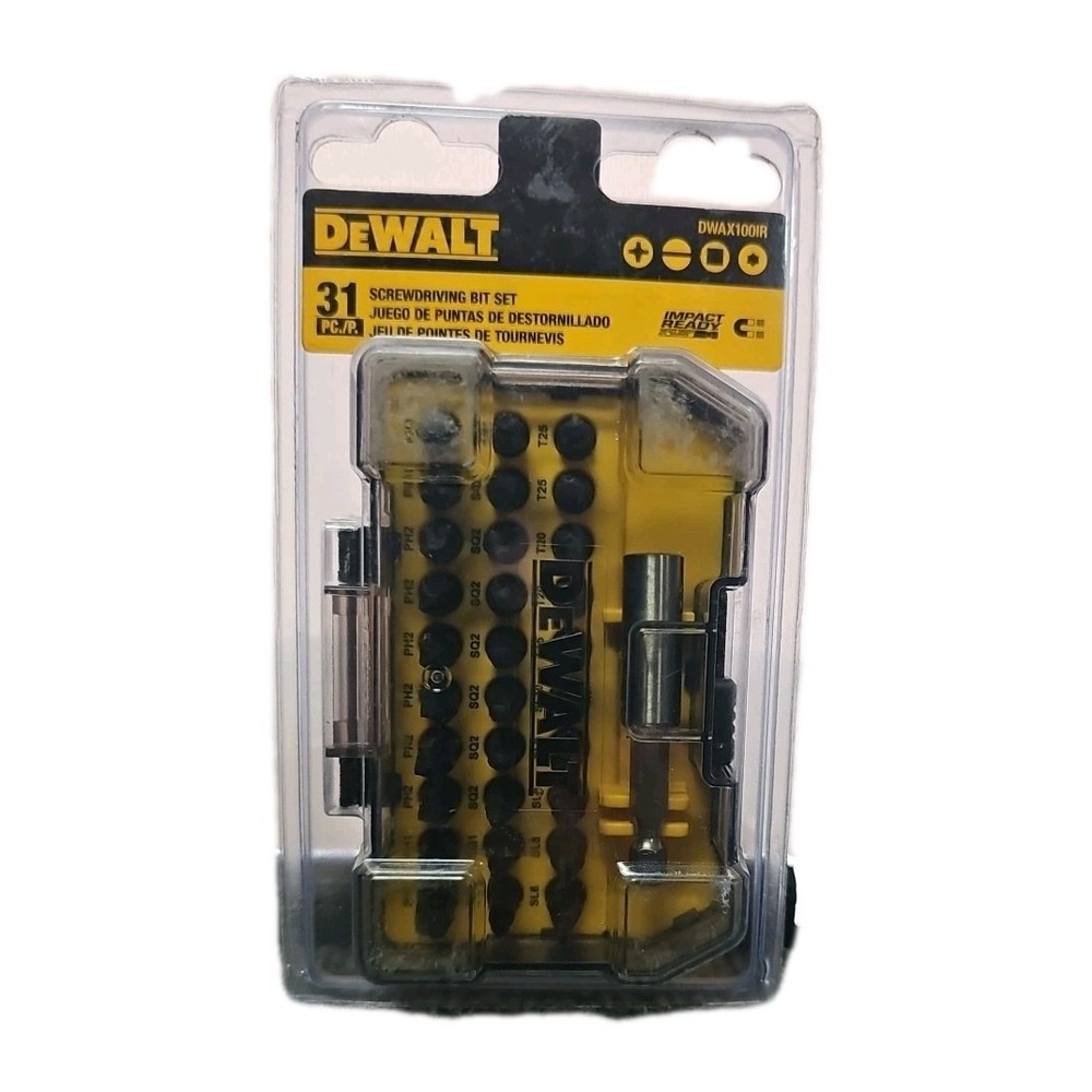 DeWalt 31-Piece Insert Impact Drill Screwdriver Bit Set DWAX100IR New Sealed